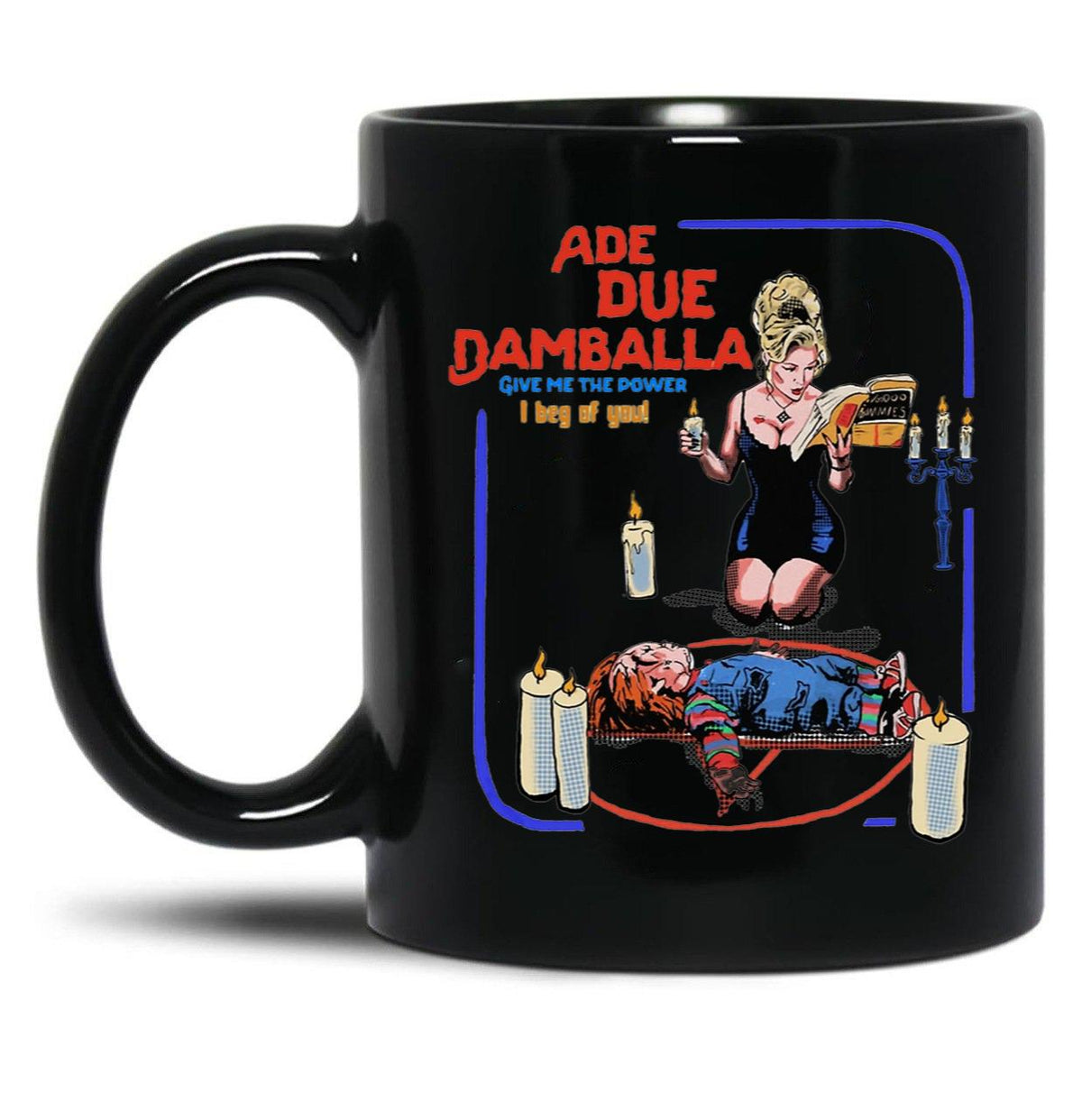 Ade Due Damballa Bride of Chucky Black Coffee Mug, Gift Coffee Mug