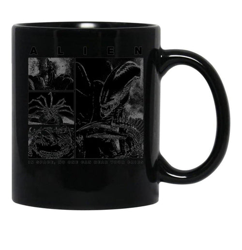 Alien Xenomorph Alien Phases Essential Black Coffee Mug, Gift Coffee Mug - Black