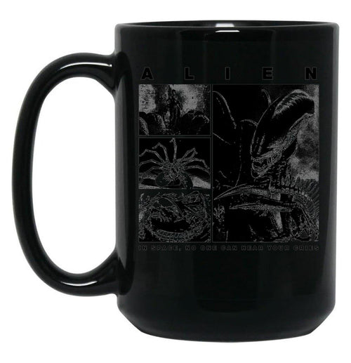 Alien Xenomorph Alien Phases Essential Black Coffee Mug, Gift Coffee Mug - Black