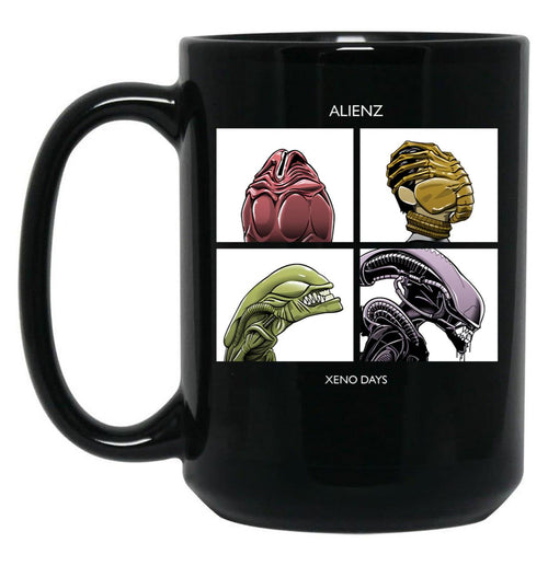 Alienz Xeno Days Black Coffee Mug, Gift Coffee Mug - Black