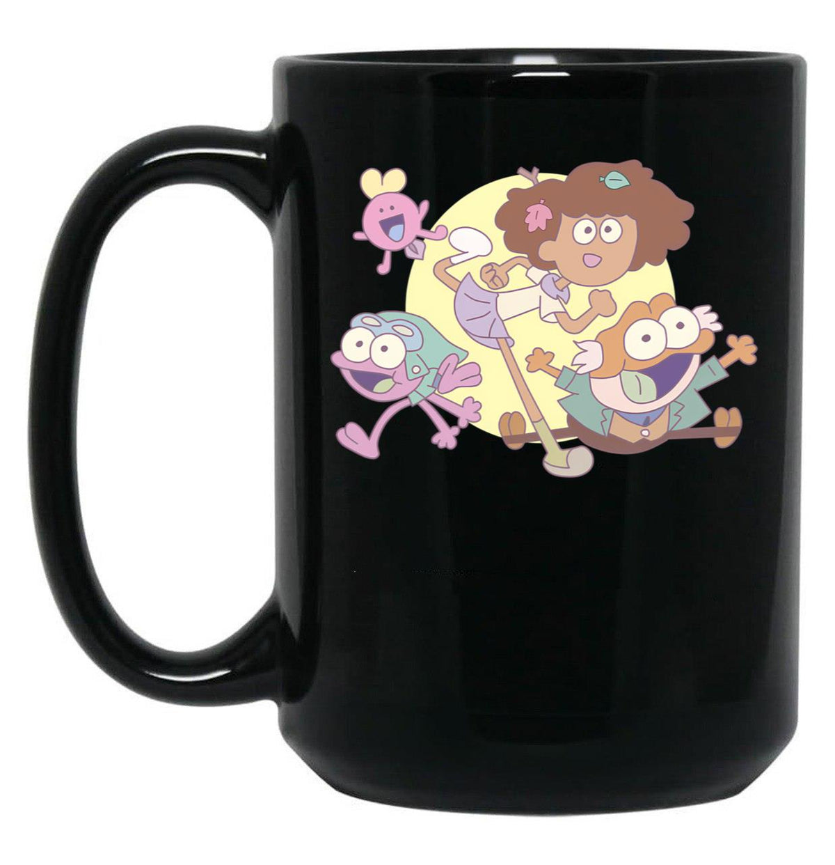 Amphibia - Plantar Family (Credits) Black Coffee Mug, Gift Coffee Mug - Black