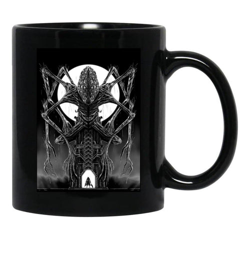 Amygdala Hunter Graphic Black Coffee Mug, Gift Coffee Mug - Black