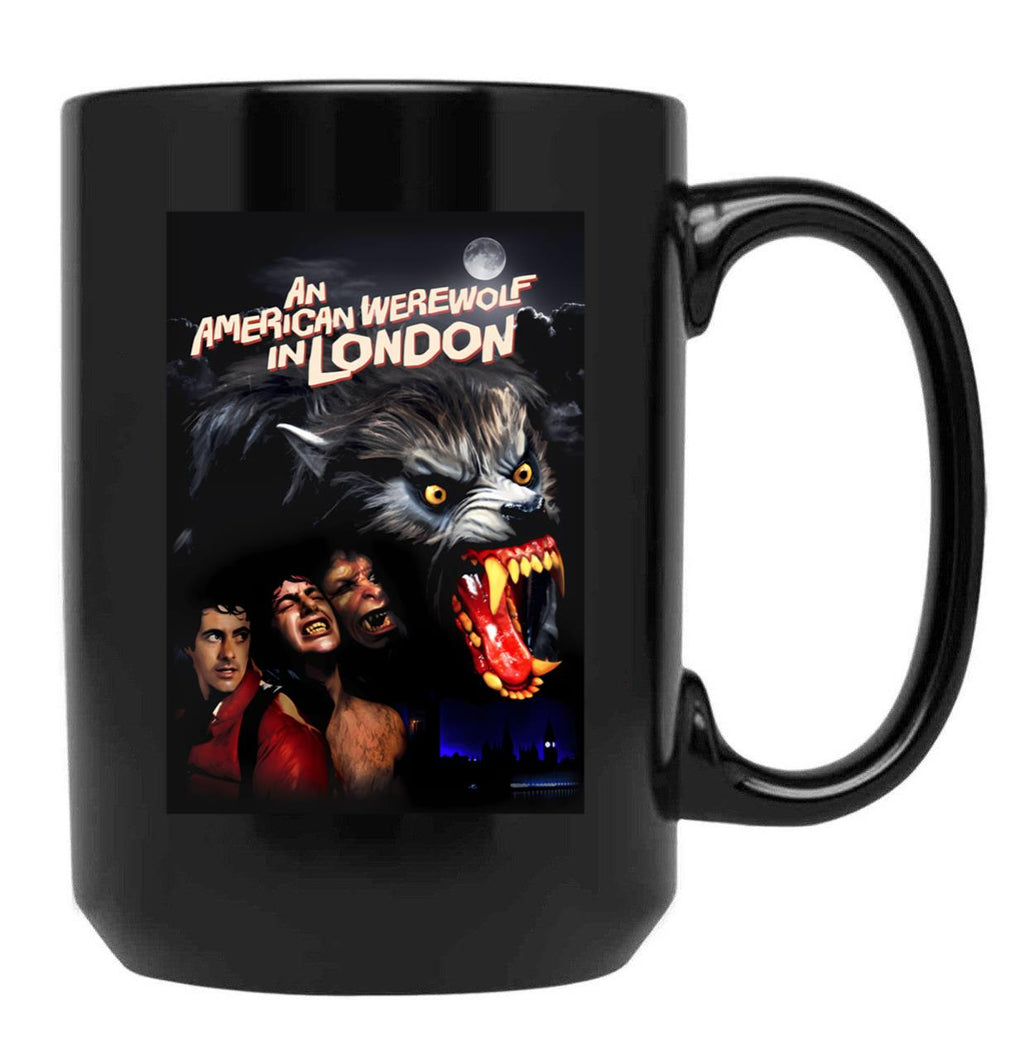 An American Werewolf In London Black Coffee Mug, Gift Coffee Mug