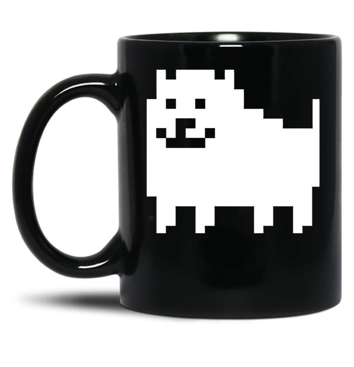 Annoying Dog - Undertale Black Coffee Mug, Gift Coffee Mug