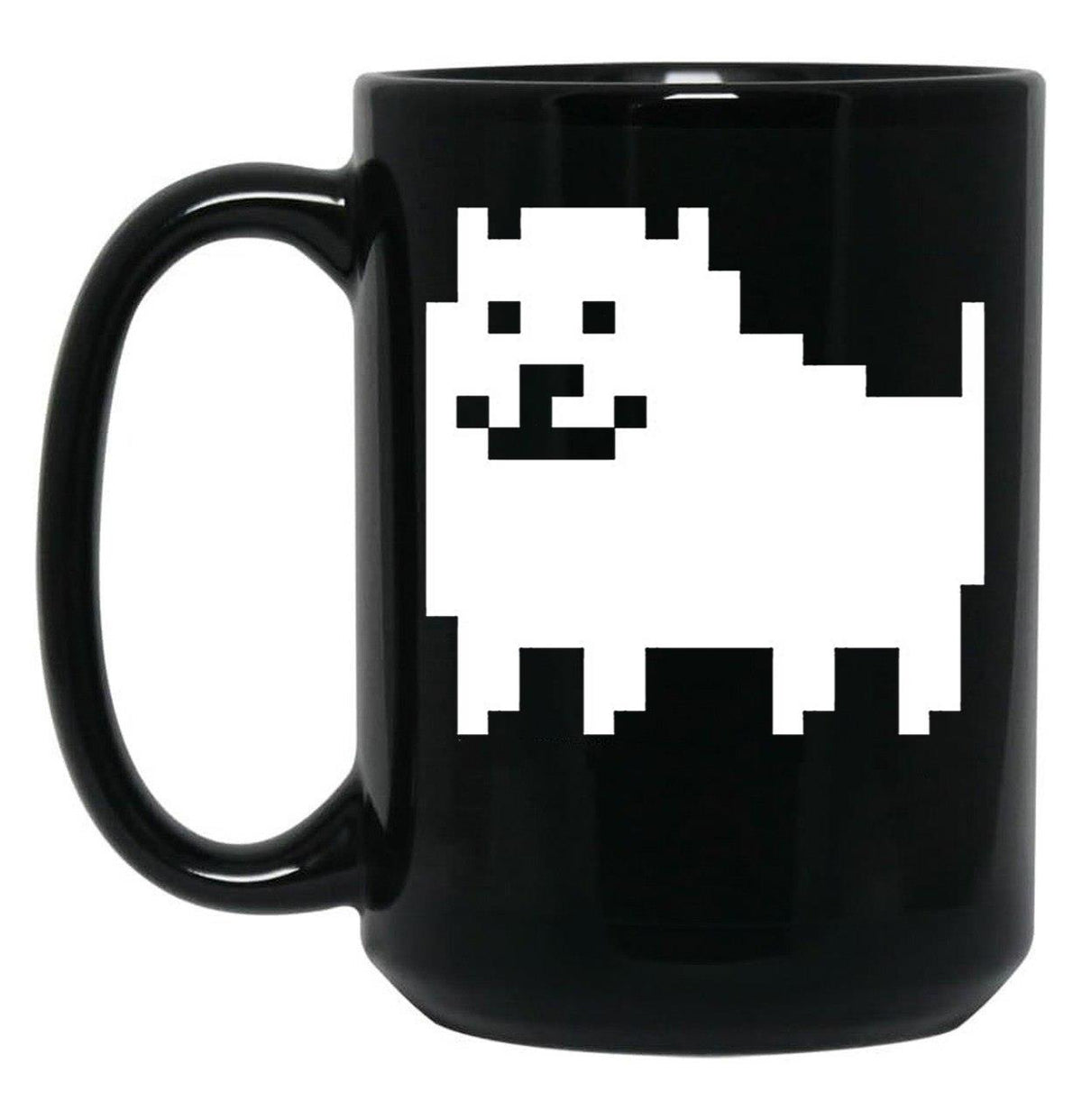 Annoying Dog - Undertale Black Coffee Mug, Gift Coffee Mug - Black