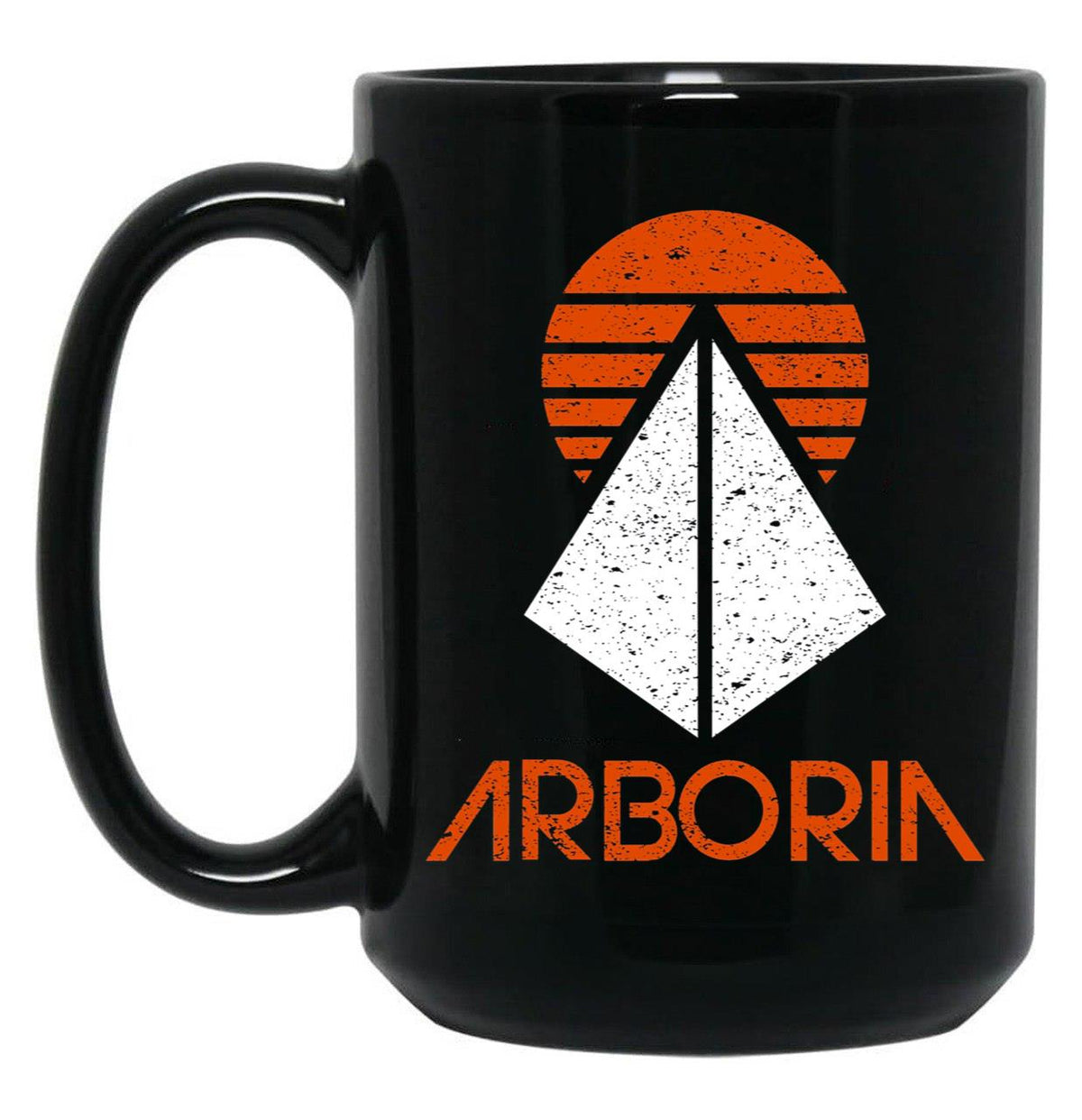 Arboria Institute (VintageDistressed) Classic Black Coffee Mug, Gift Coffee Mug - Black