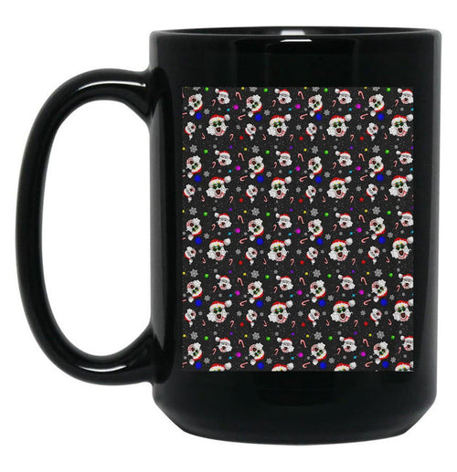 Art The Clown Terrifier 3 Christmas Pattern Black Coffee Mug, Gift Coffee Mug - Black