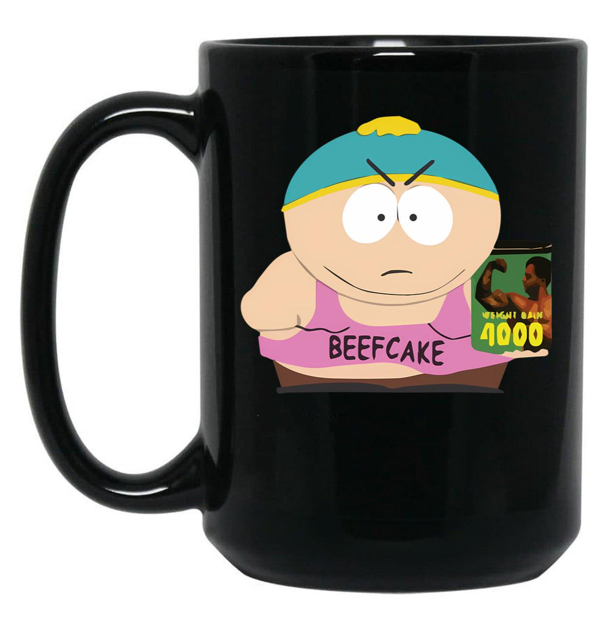 Beefcake 4000 Black Coffee Mug, Gift Coffee Mug - Black