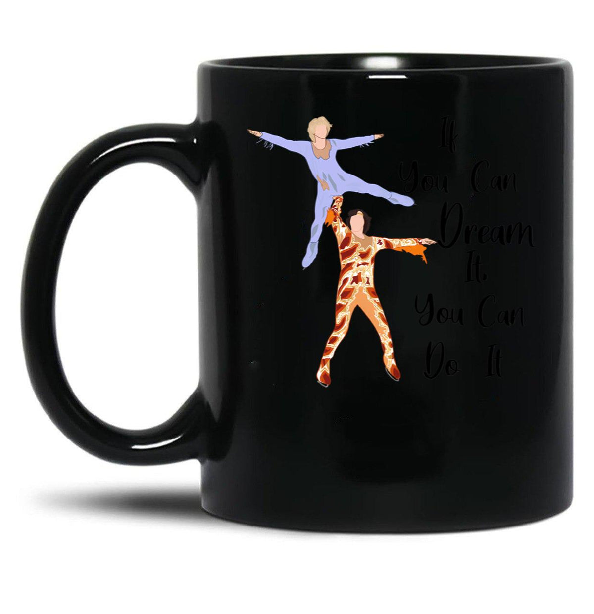 Blades Of Glory Quote Black Coffee Mug, Gift Coffee Mug