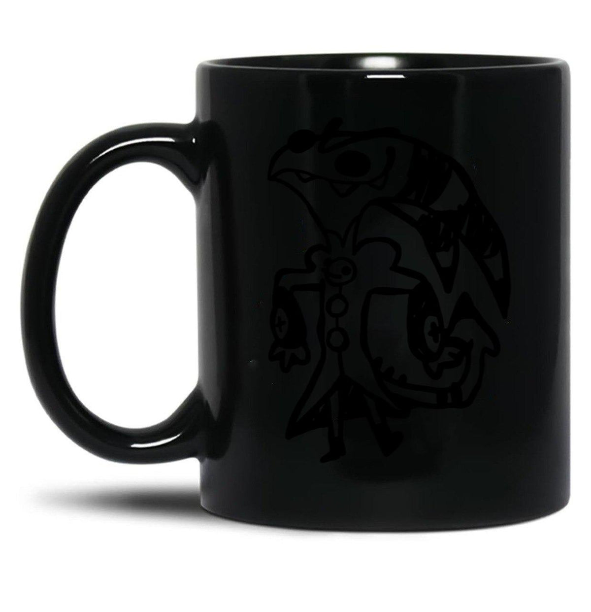 Blitzo Scribbles Classic Black Coffee Mug, Gift Coffee Mug