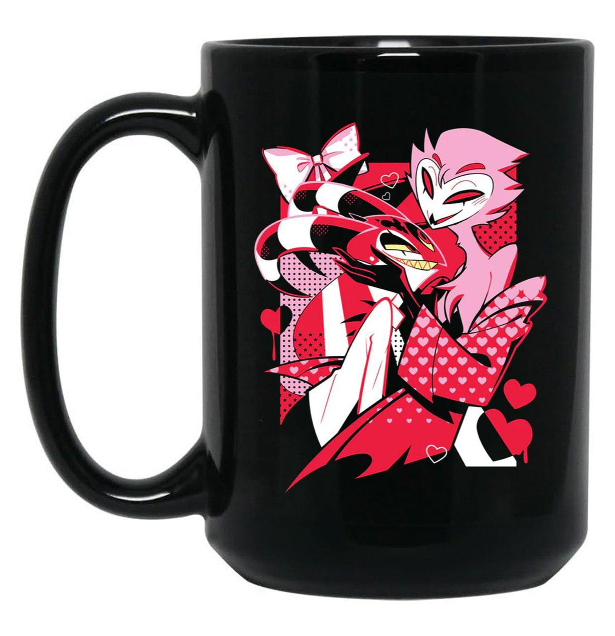 Blitzo x Stolas Helluva Boss Essential Black Coffee Mug, Gift Coffee Mug - Black