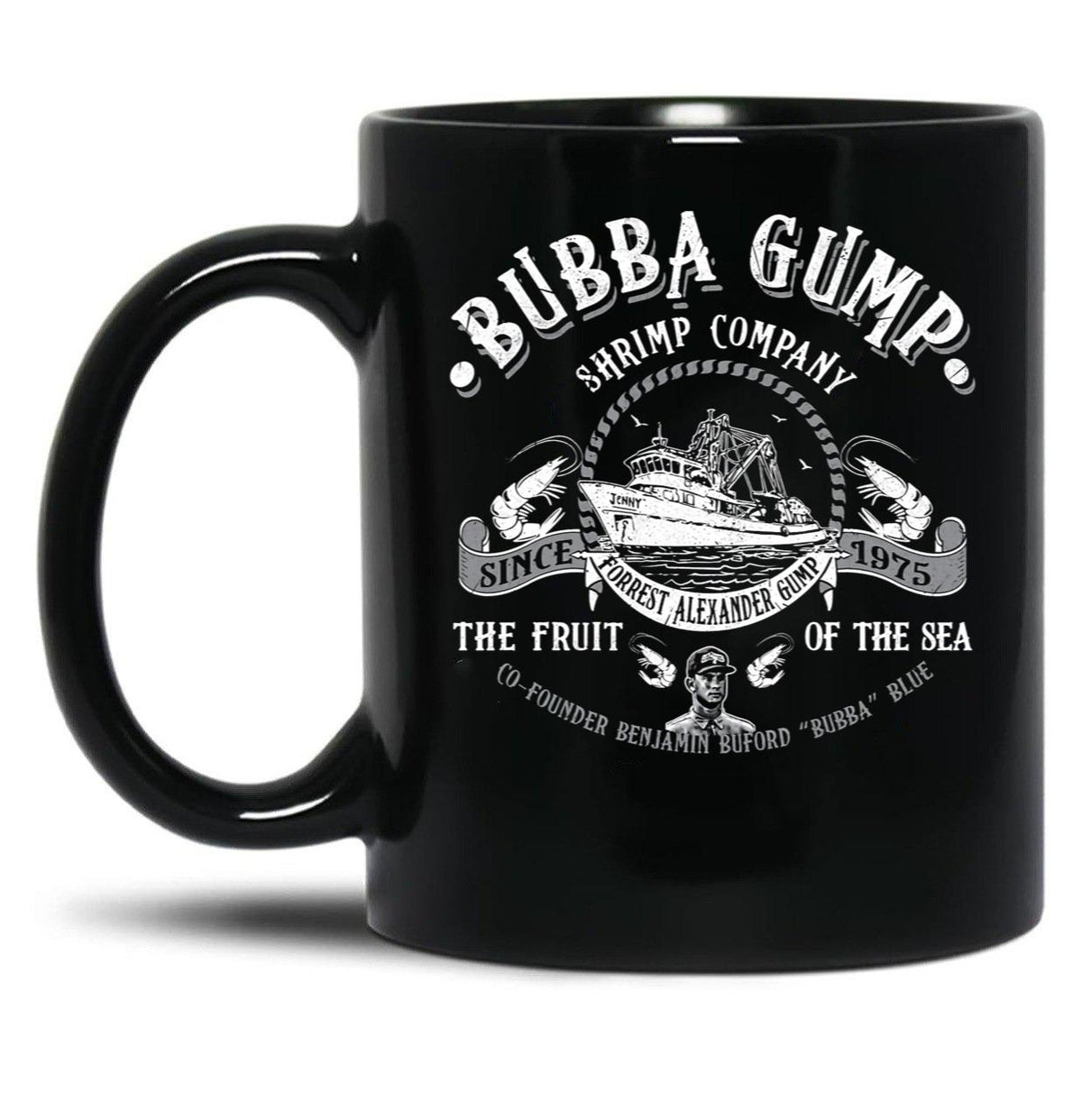 Bubba Gump Shrimp Co Black Coffee Mug, Gift Coffee Mug