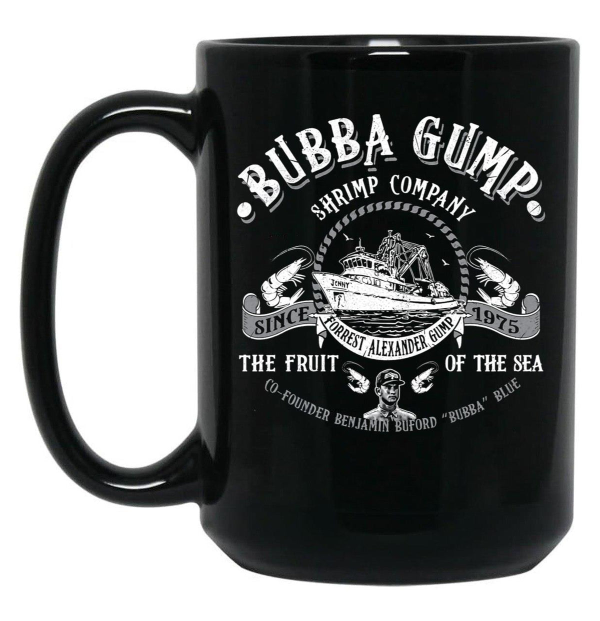 Bubba Gump Shrimp Co Black Coffee Mug, Gift Coffee Mug - Black