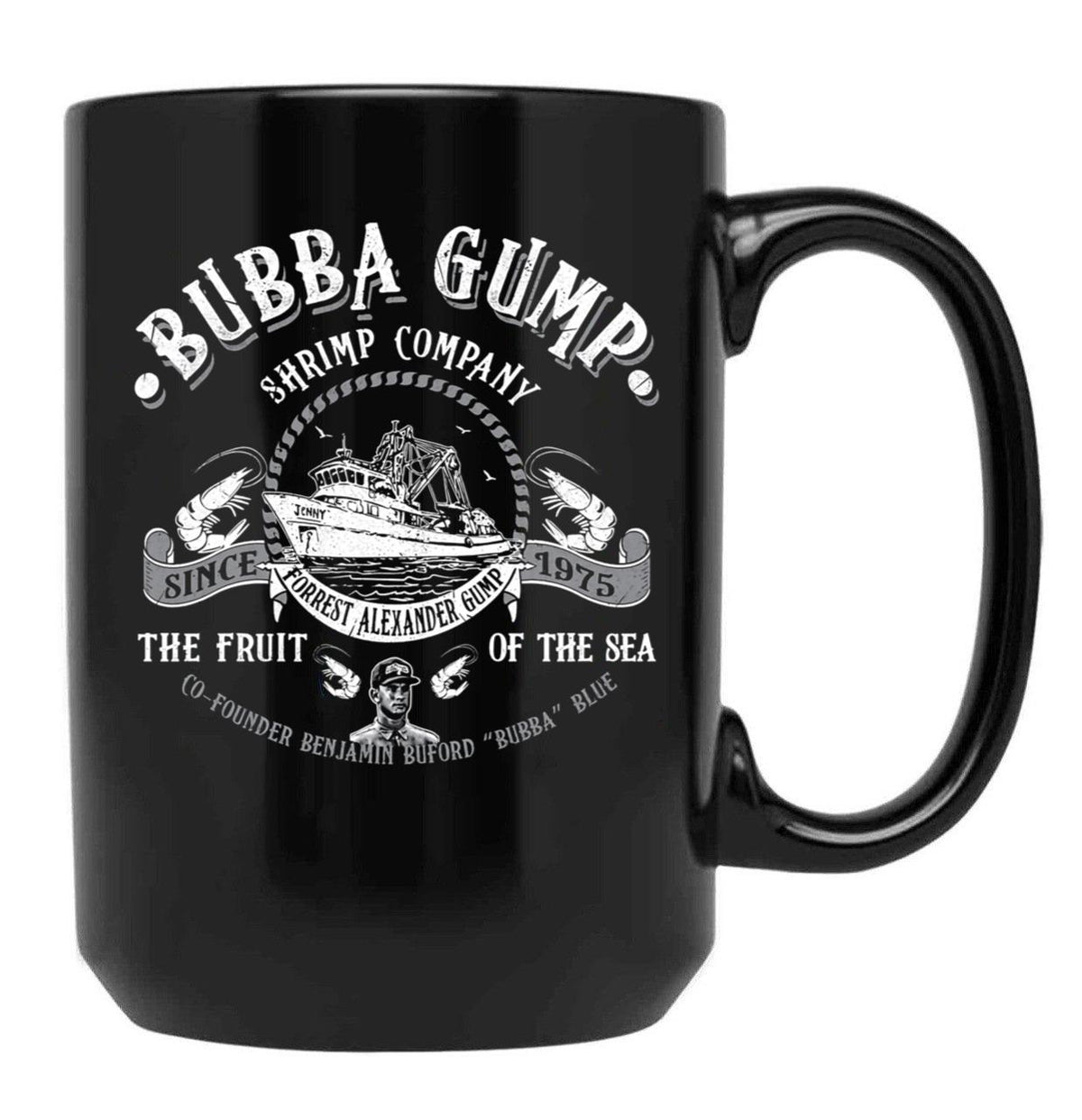 Bubba Gump Shrimp Co Black Coffee Mug, Gift Coffee Mug