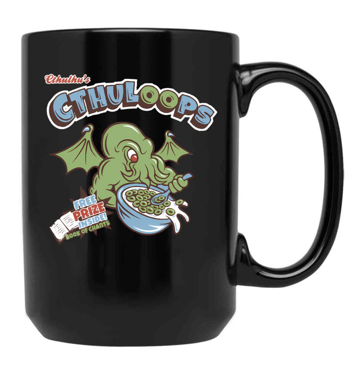 Cthulhu'S Loops Black Coffee Mug, Gift Coffee Mug