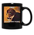 Dachsund Meme Cement Das Conk Creet Baybee Black Coffee Mug, Gift Coffee Mug - Black
