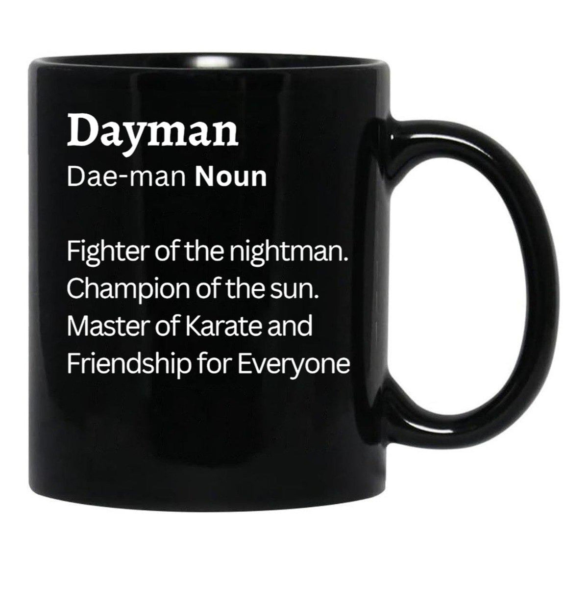 Dayman Black Coffee Mug, Gift Coffee Mug - Black