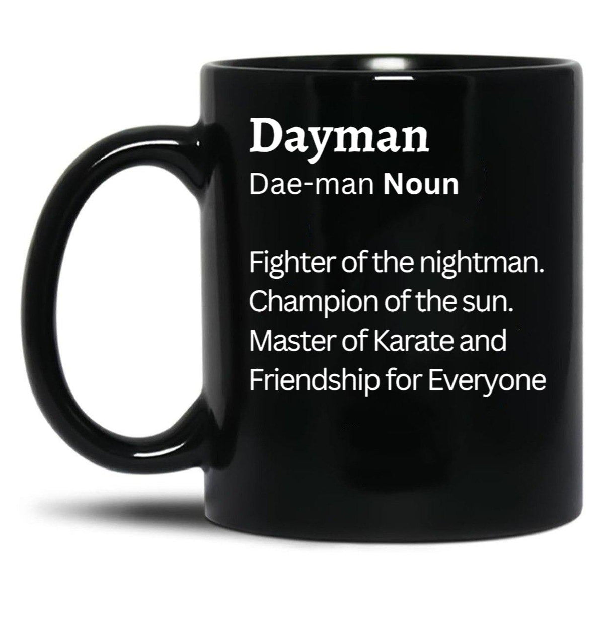 Dayman Black Coffee Mug, Gift Coffee Mug