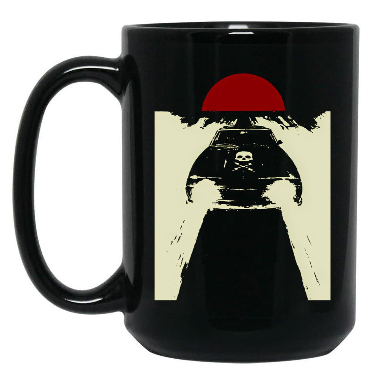 Death Proof Black Coffee Mug, Gift Coffee Mug - Black