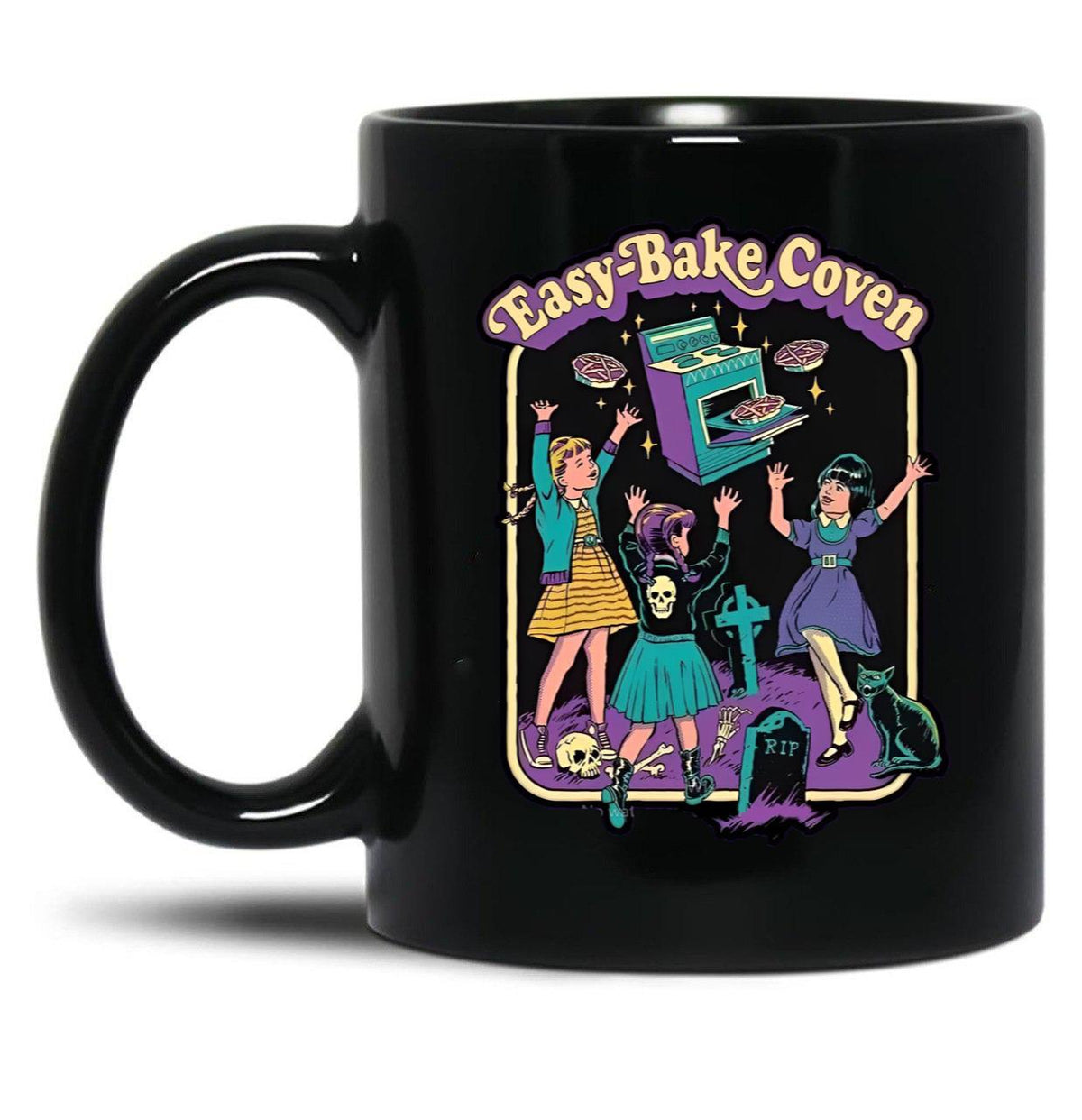 Easy Bake Coven Black Coffee Mug, Gift Coffee Mug