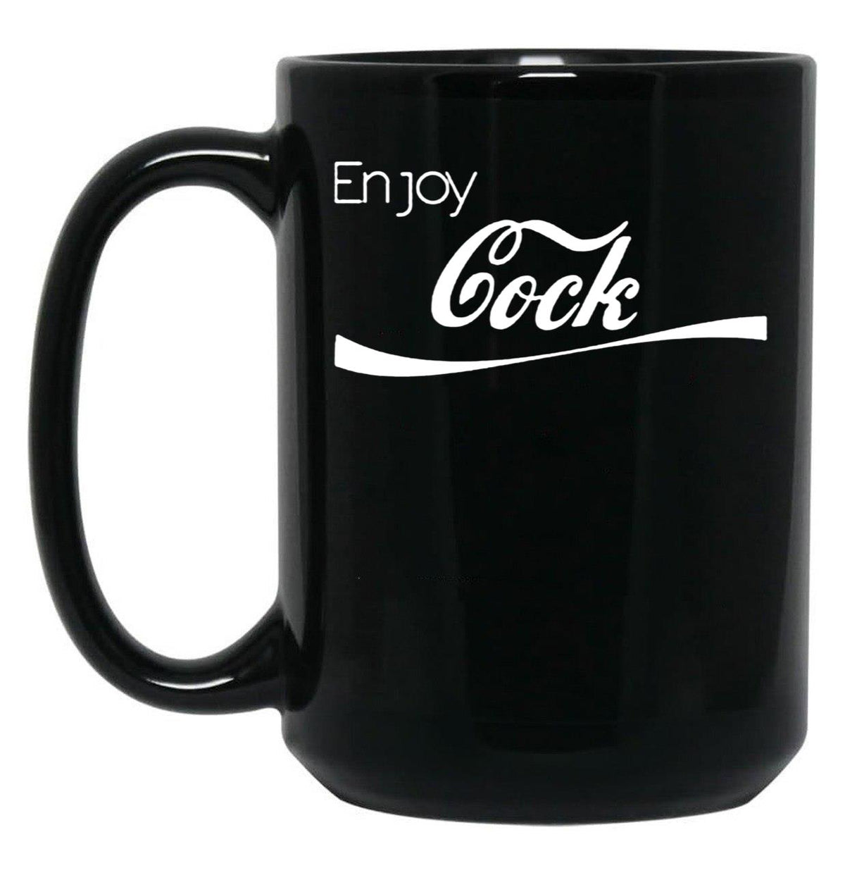 Enjoy Cock Funny Parody Essential Black Coffee Mug, Gift Coffee Mug - Black