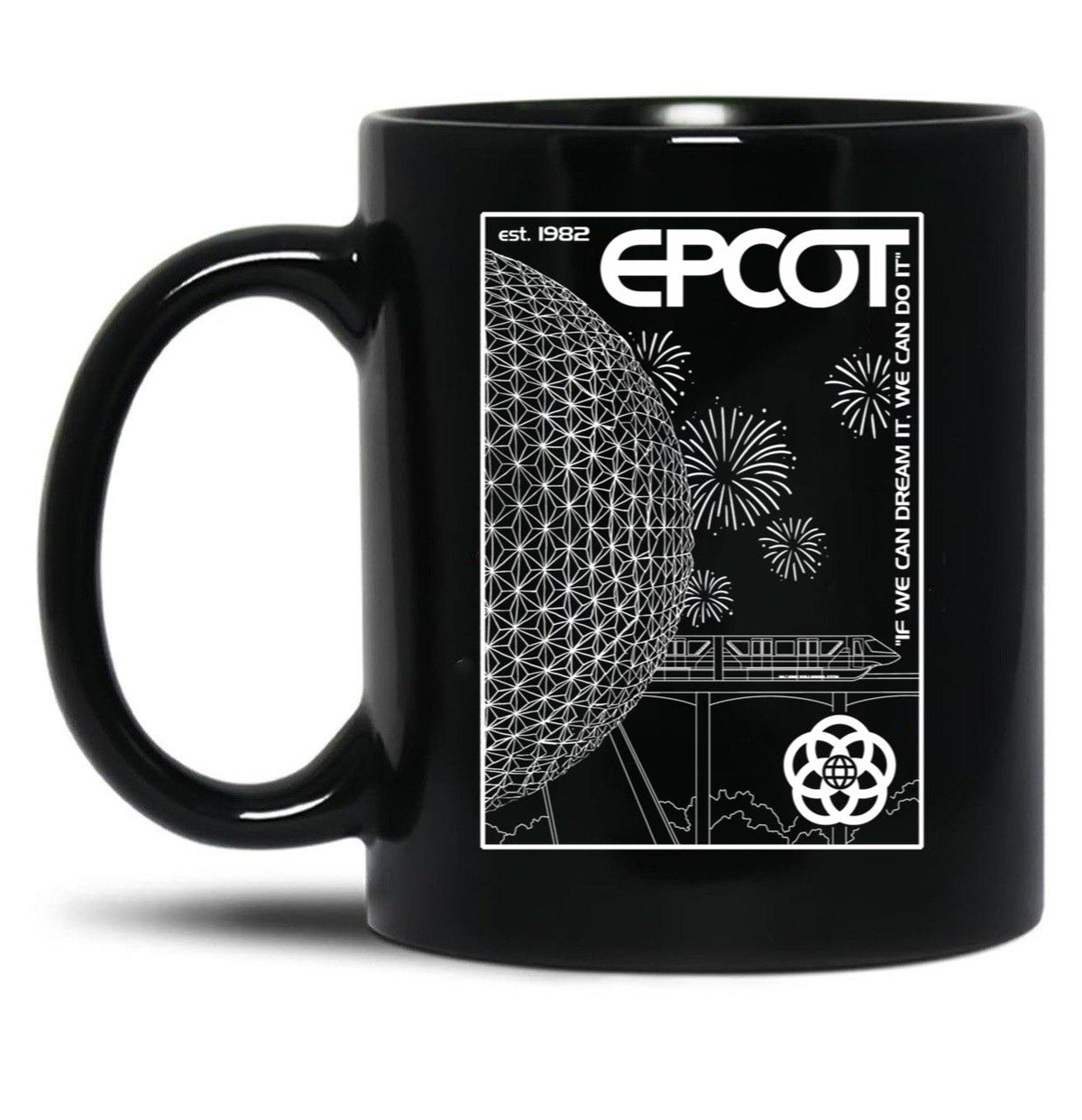 Epcot Center. Black Coffee Mug, Gift Coffee Mug