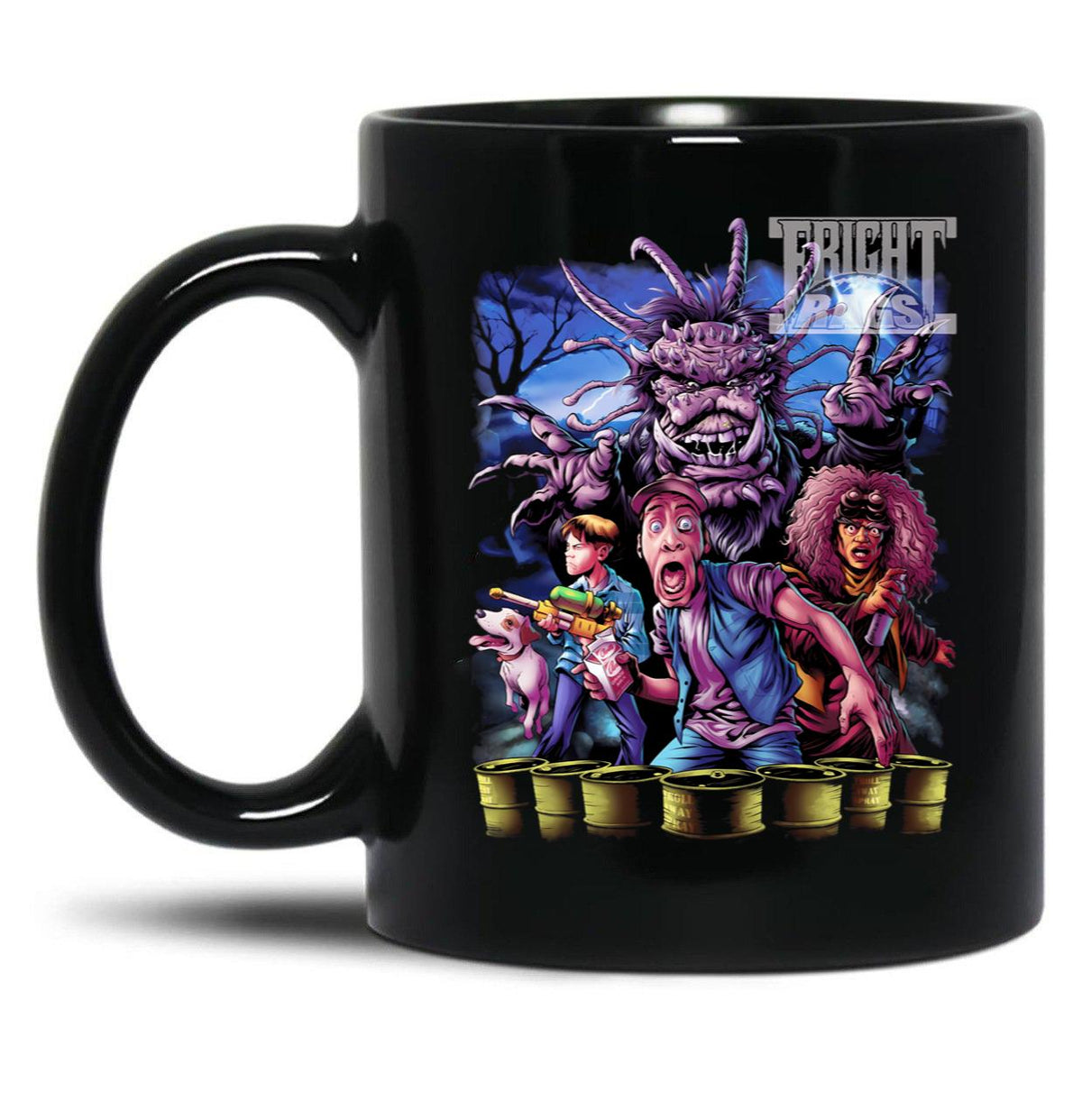 Ernest Scared Stupid Horror Movie Vintage 90S Black Coffee Mug, Gift Coffee Mug