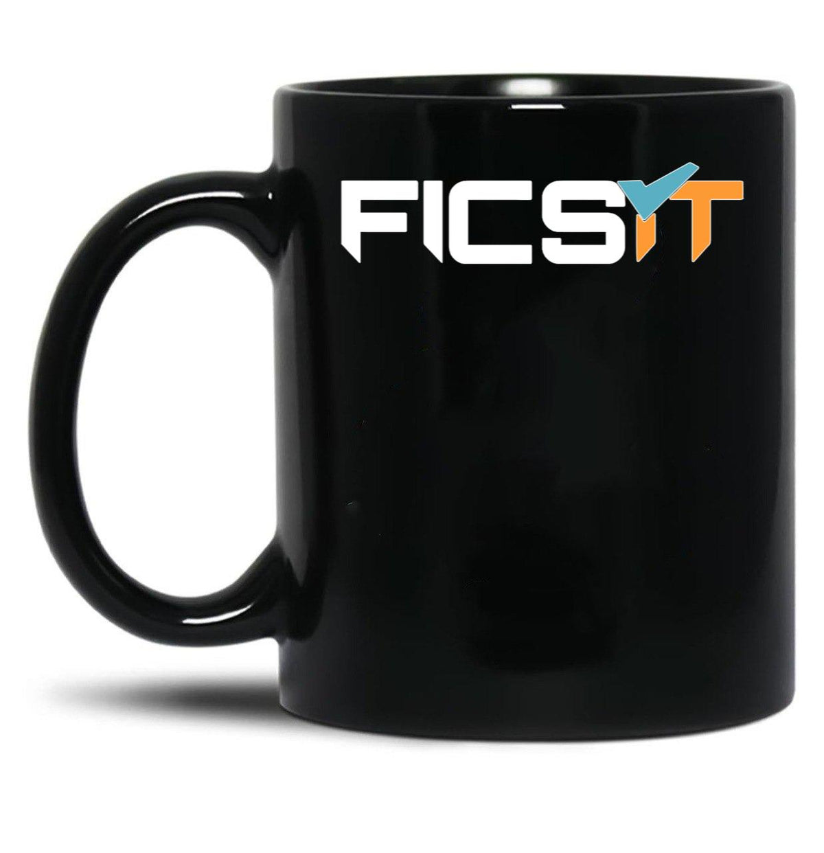 FICSIT Satisfactory Logo Classic Black Coffee Mug, Gift Coffee Mug