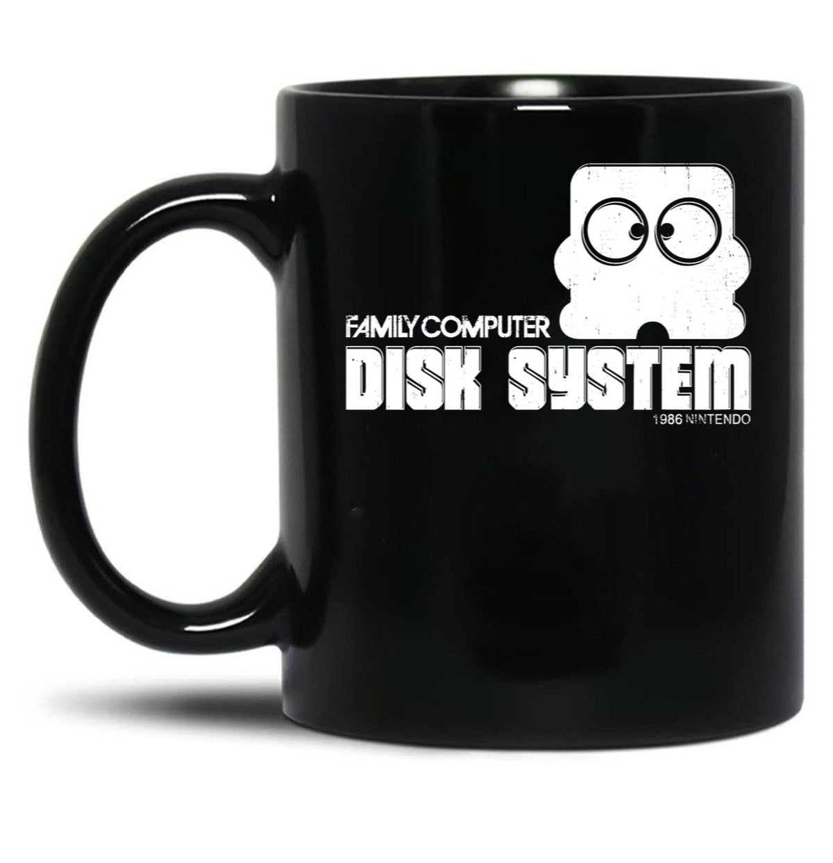 Famicom Disk Black Coffee Mug, Gift Coffee Mug