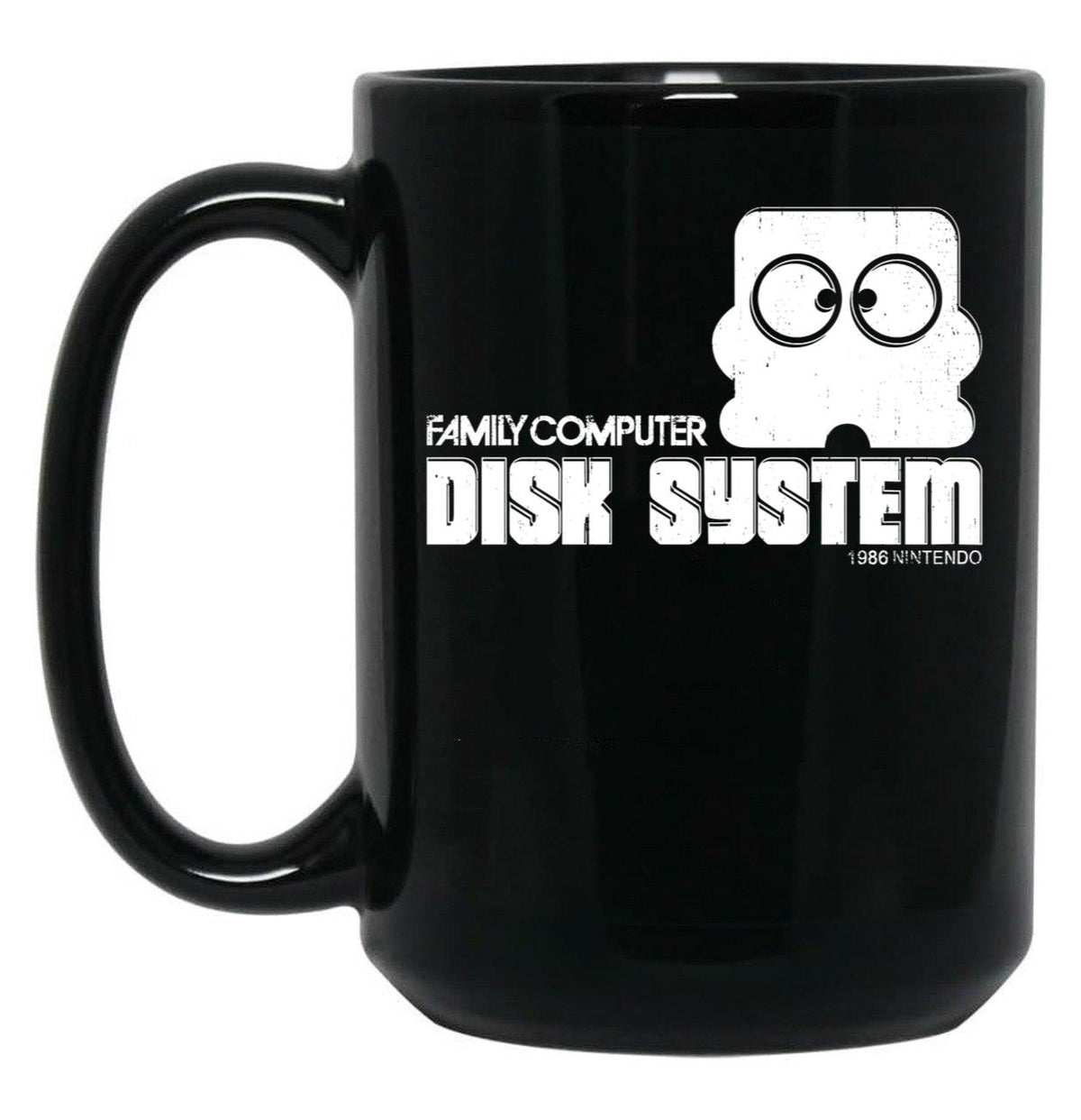 Famicom Disk Black Coffee Mug, Gift Coffee Mug - Black