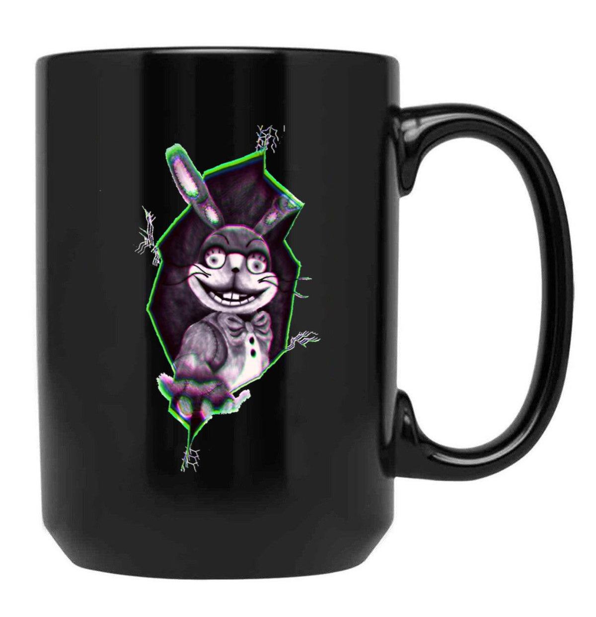 Glitchtrap Black Coffee Mug, Gift Coffee Mug