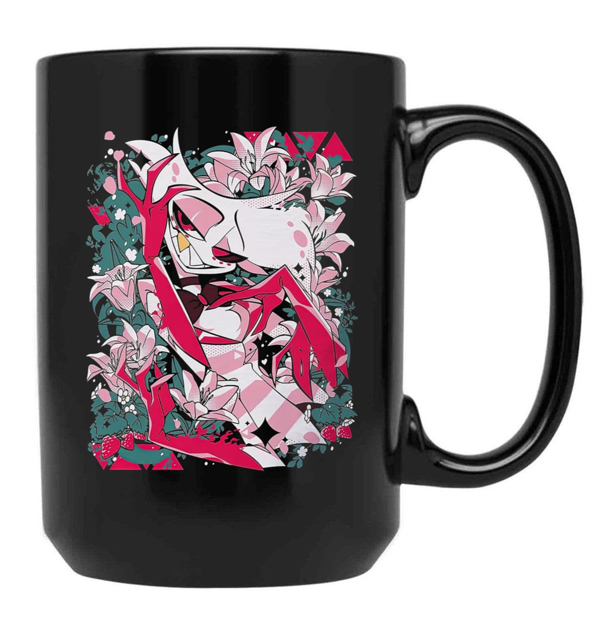 Hazbin Hotel - Angel Dust Classic Black Coffee Mug, Gift Coffee Mug