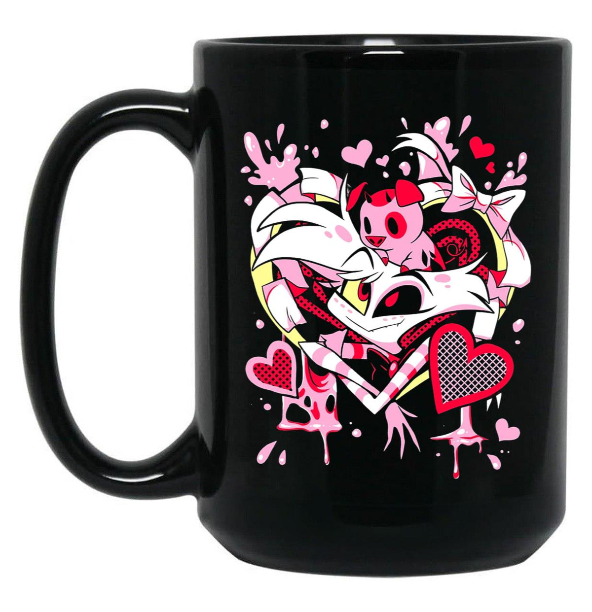 Hazbin Hotel Angel Dust Classic Black Coffee Mug, Gift Coffee Mug - Black