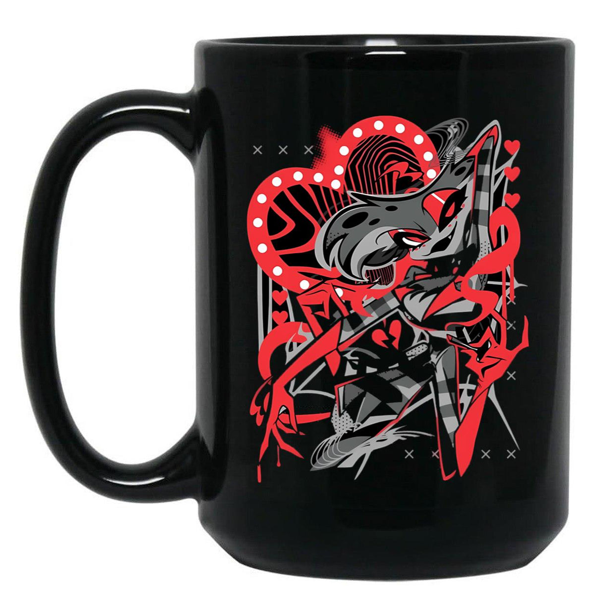 Hazbin Hotel Angel Dust Classic0787y Black Black Coffee Mug, Gift Coffee Mug - Black
