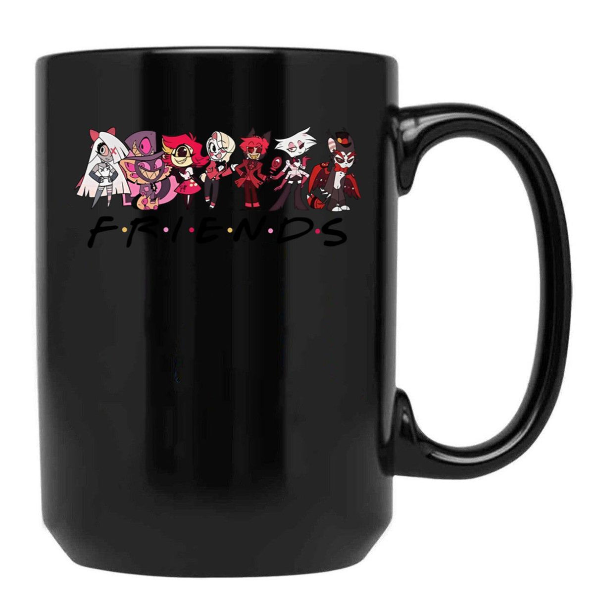 Hazbin Hotel Friend Black Coffee Mug, Gift Coffee Mug