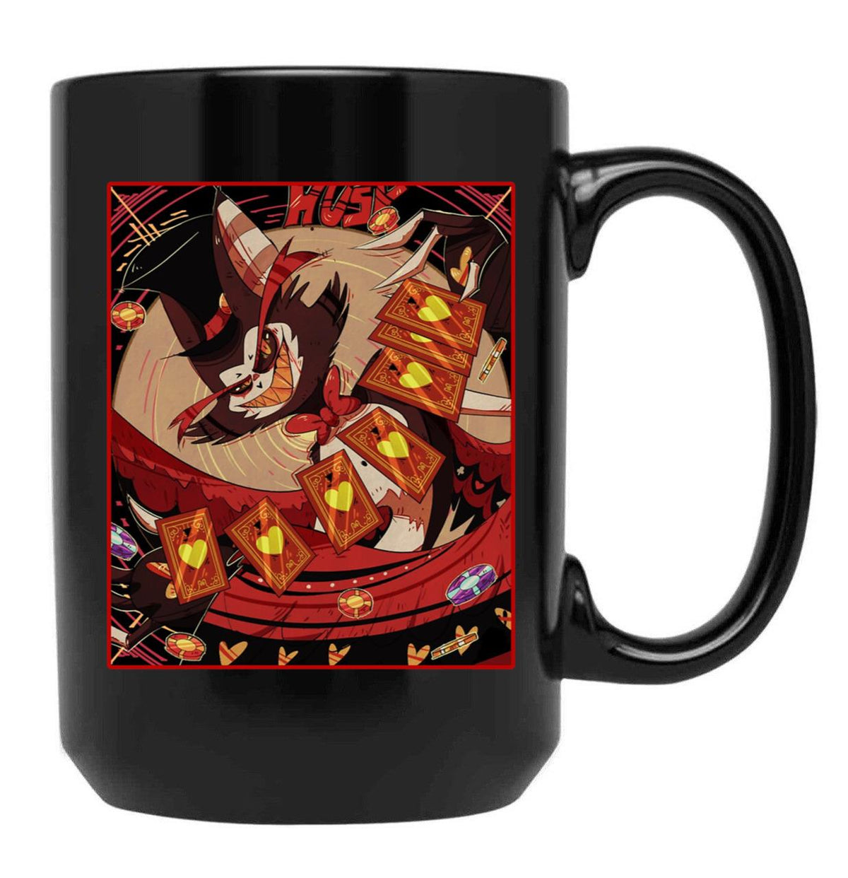 Husk HAZBIN Hotel Classic Black Coffee Mug, Gift Coffee Mug