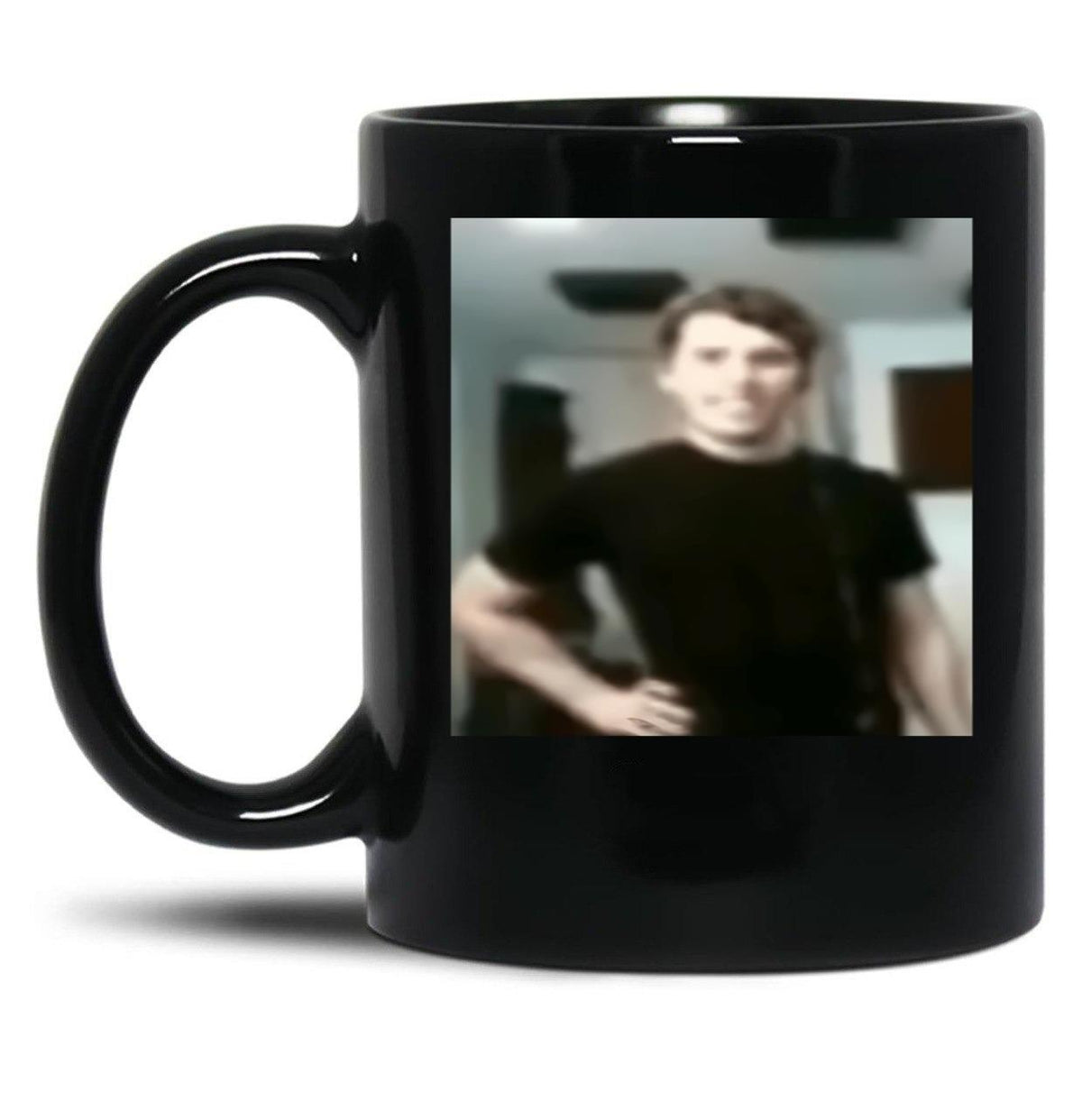 Jerma Slay Funny Blurry Image Black Coffee Mug, Gift Coffee Mug