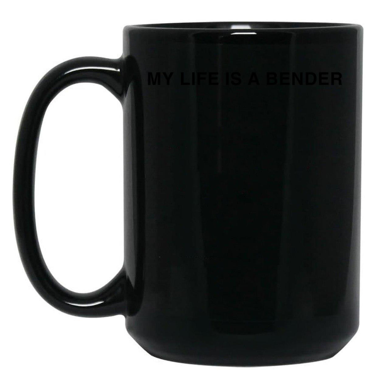 John Summit My Life is A Bender Black Coffee Mug, Gift Coffee Mug - Black