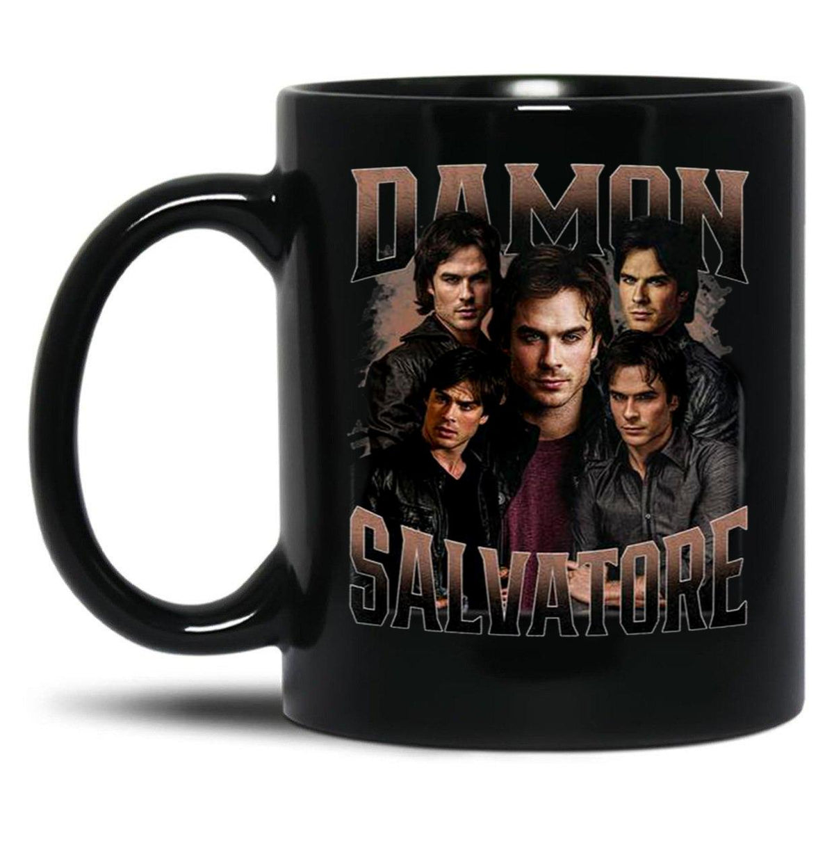 Limited Damon Salvatore Vintage Gift for Woman and Man Black Coffee Mug, Gift Coffee Mug