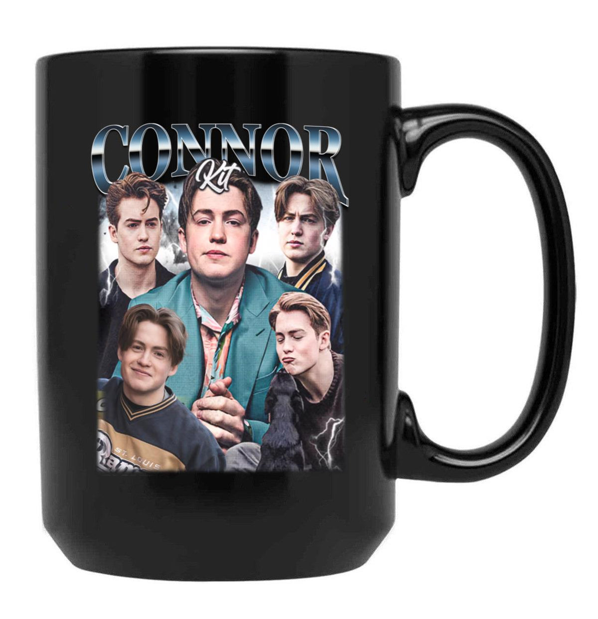 Limited Kit Connor Vintage Gift for Woman and Man Black Coffee Mug, Gift Coffee Mug