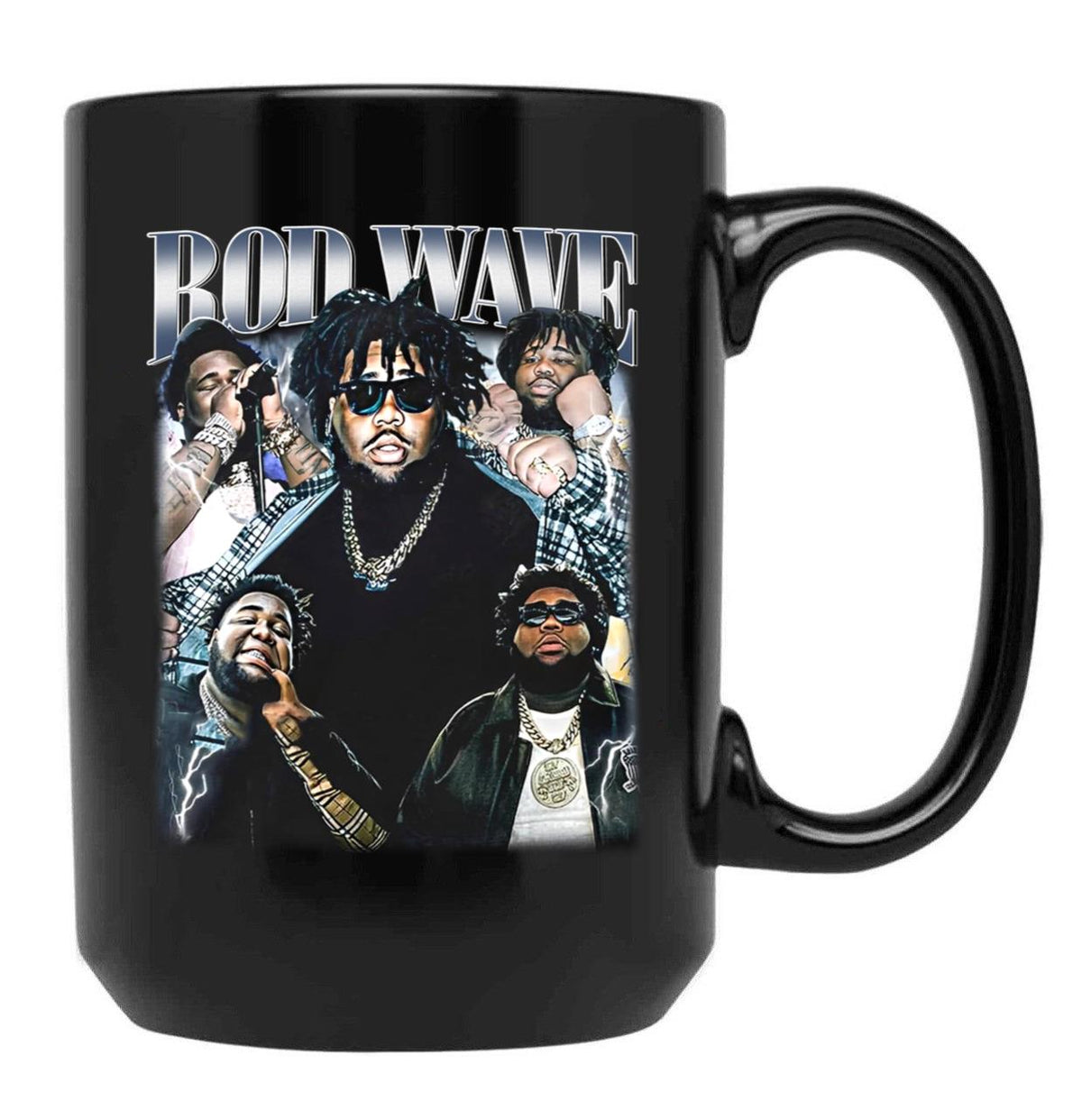 Limited Rod Wave Vintage Gift for Woman and Man Black Coffee Mug, Gift Coffee Mug