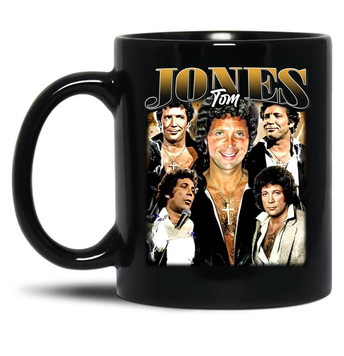 Limited Tom Jones Vintage Gift for Woman and Man Black Coffee Mug, Gift Coffee Mug