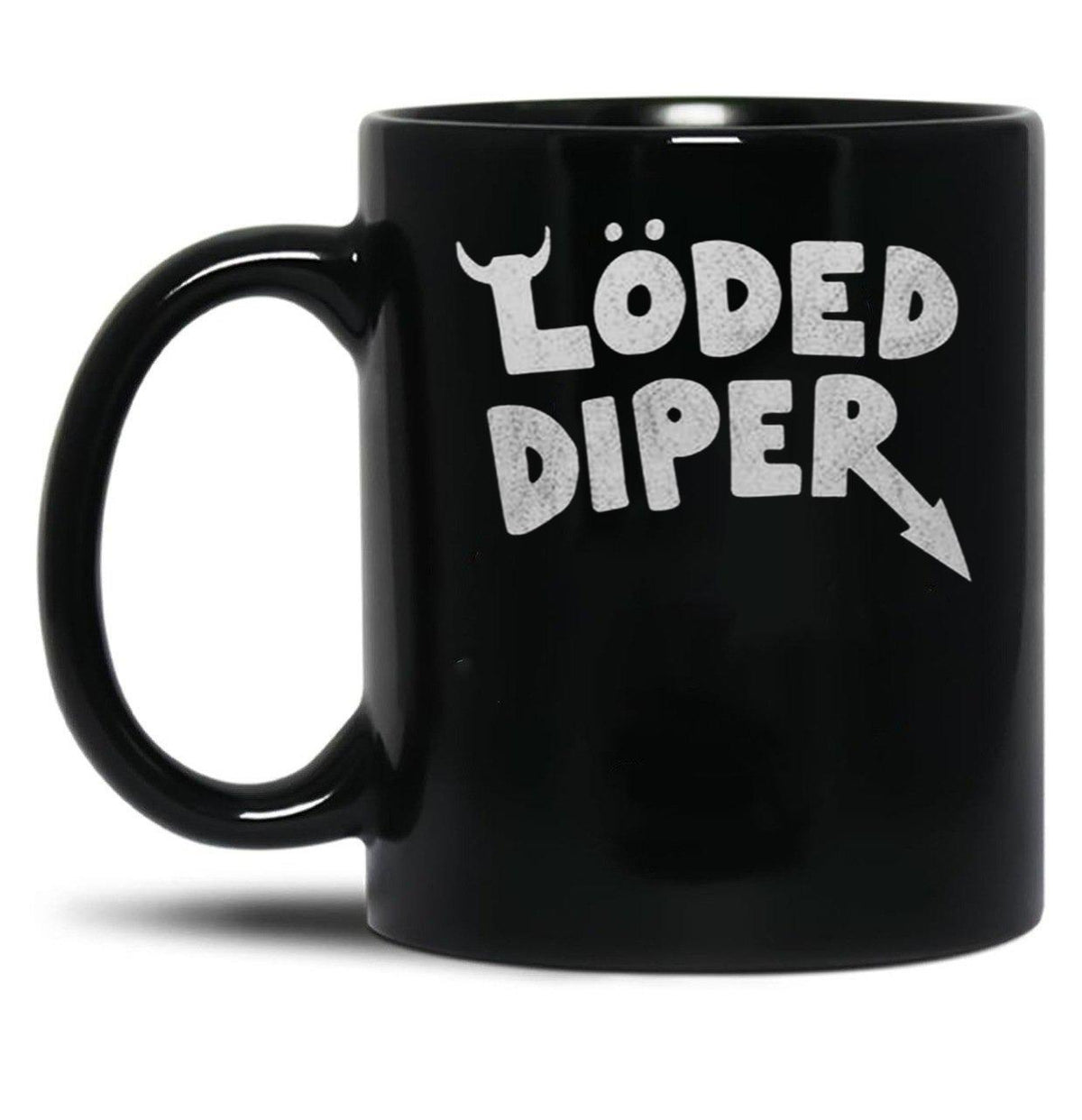 Loded Diaper Classic Black Coffee Mug, Gift Coffee Mug