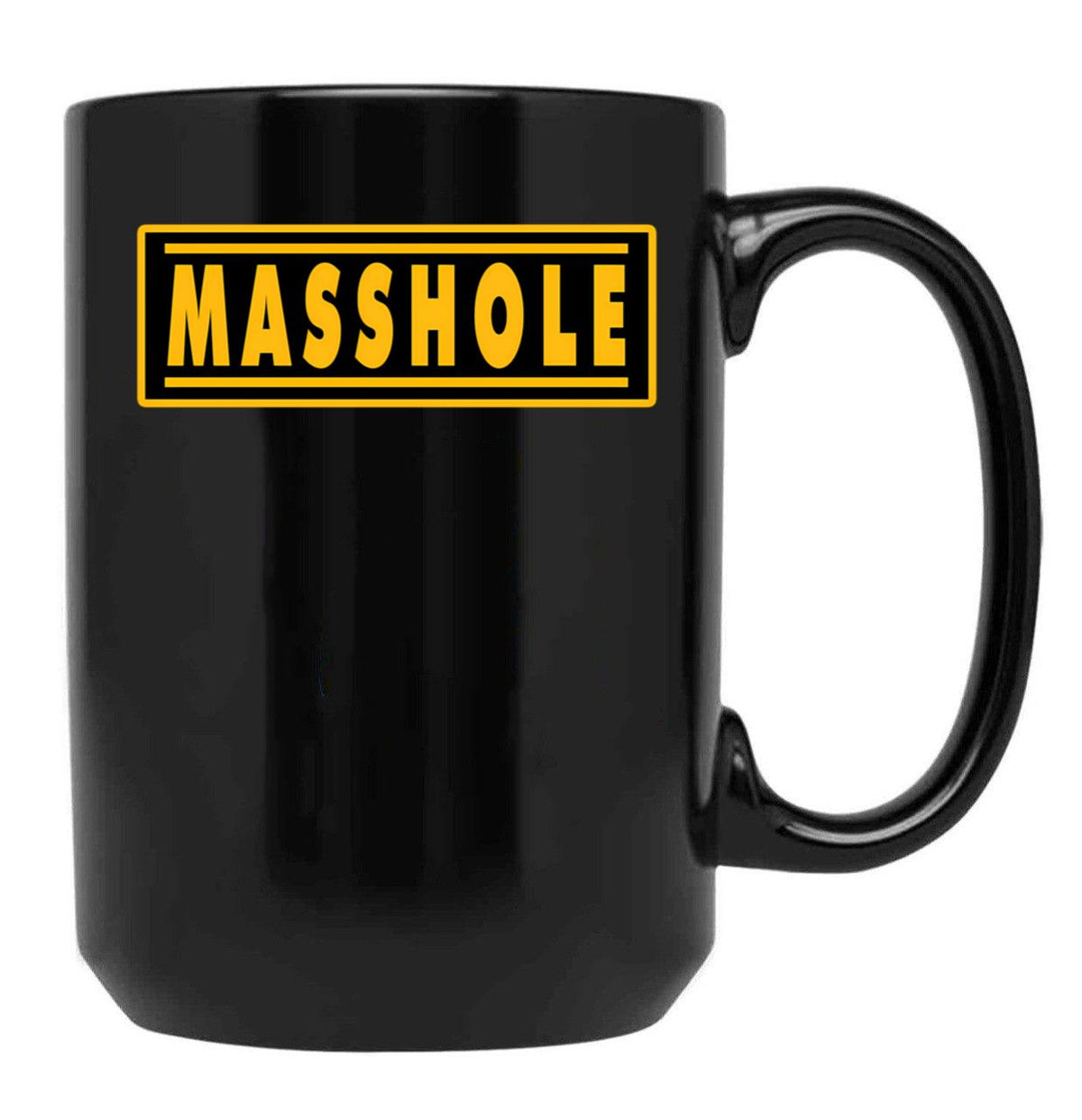Masshole Black Coffee Mug, Gift Coffee Mug