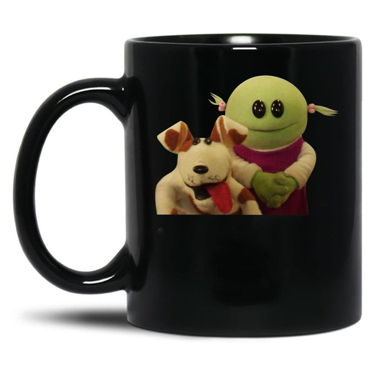 Nanalan Mona and Russer Black Coffee Mug, Gift Coffee Mug