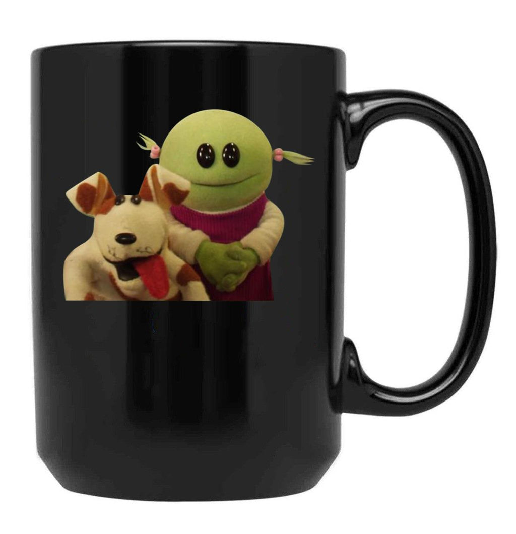Nanalan Mona and Russer Black Coffee Mug, Gift Coffee Mug