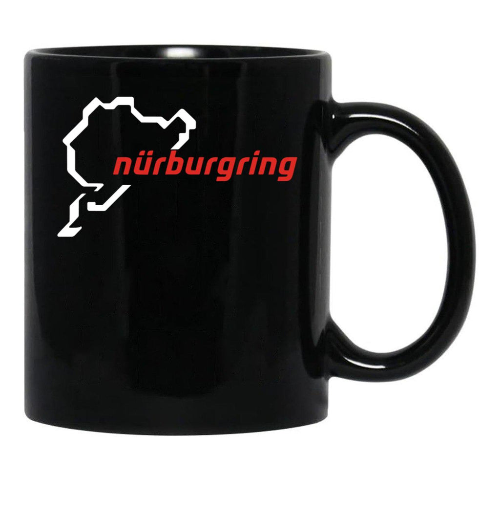 Nurburgring - Map Graphic Day Track Black Coffee Mug, Gift Coffee Mug - Black