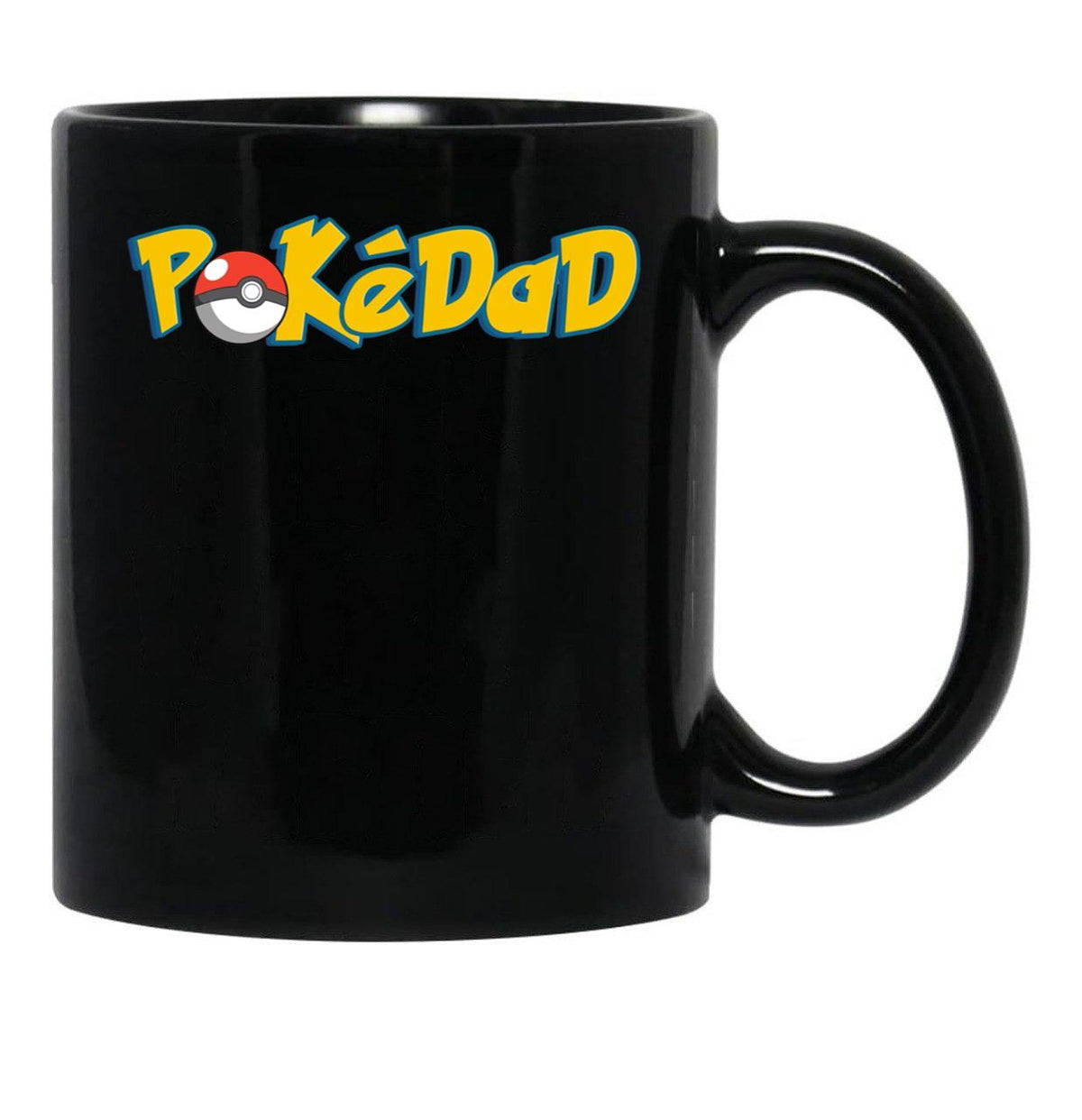 Pokedad Retro Gift for Dad Black Coffee Mug, Gift Coffee Mug - Black
