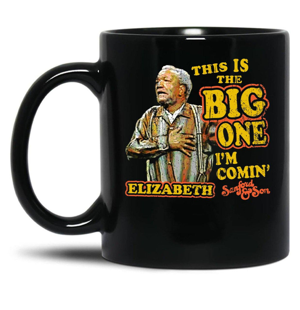 Sanford and Son Heart Attack Black Coffee Mug, Gift Coffee Mug