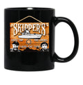 Skipper Gilligan'S Island Wooden Sign Black Coffee Mug, Gift Coffee Mug - Black